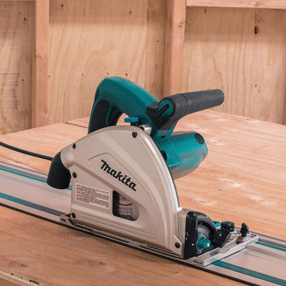 Makita SP6000J1 165mm Plunge Cut Saw 110V with 1 x 3000mm Guide Rail & Clamp