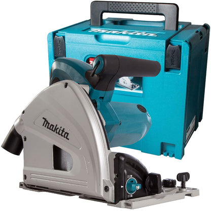 Makita SP6000J1 165mm Plunge Cut Saw 110V with 1 x 3000mm Guide Rail & Clamp