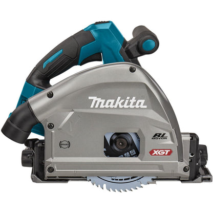 Makita SP001GZ03 40Vmax Brushless 165mm Plunge Saw Body Only With 2 x 1.5m Guide Rail & Case + Rail Bag